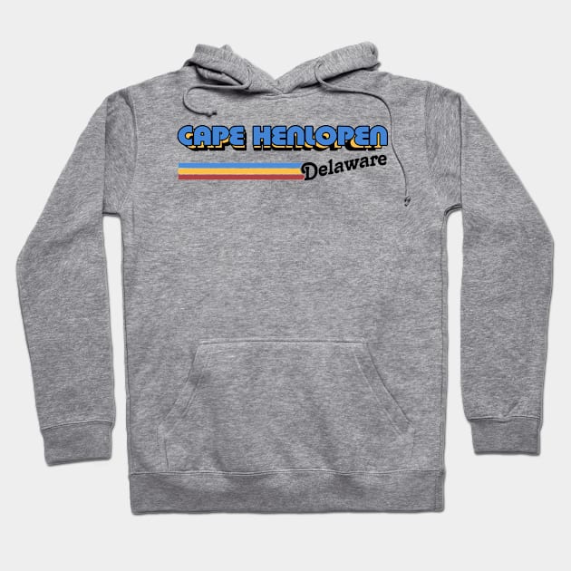 Cape Henlopen, Delaware / / Retro Style Design Hoodie by DankFutura